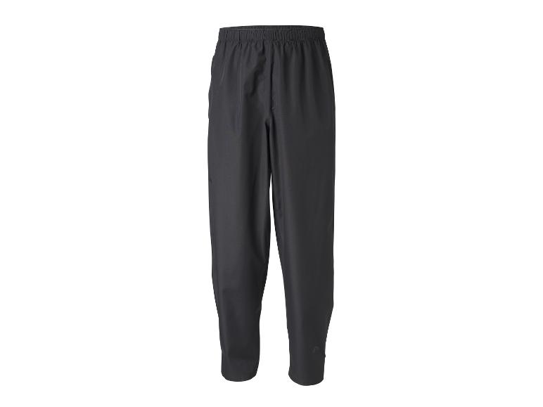 Donkergrijze herensportbroek met elastische tailleband