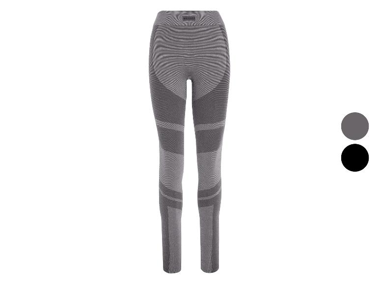 Grijze Spyder compressielegging met designaccenten, verkrijgbaar in grijs en zwart.