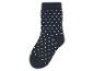 Donkerblauwe sok met witte stippen
