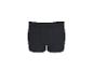 Zwarte herenboxershort op een witte achtergrond.