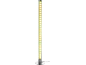 LED-kolomlamp met glinstereffect en chromen voet