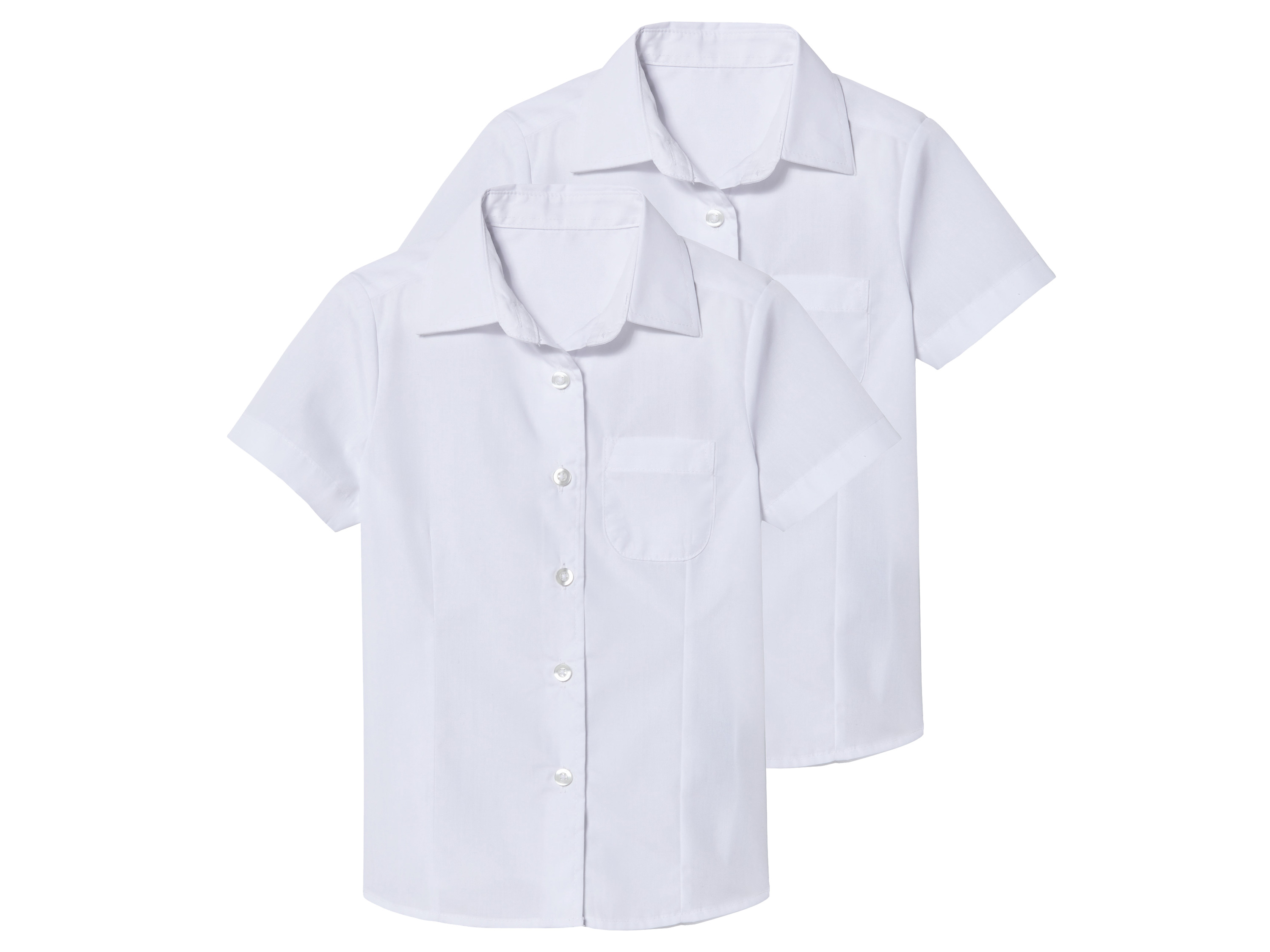 Set van 2 kinder overhemden (Wit, 152)