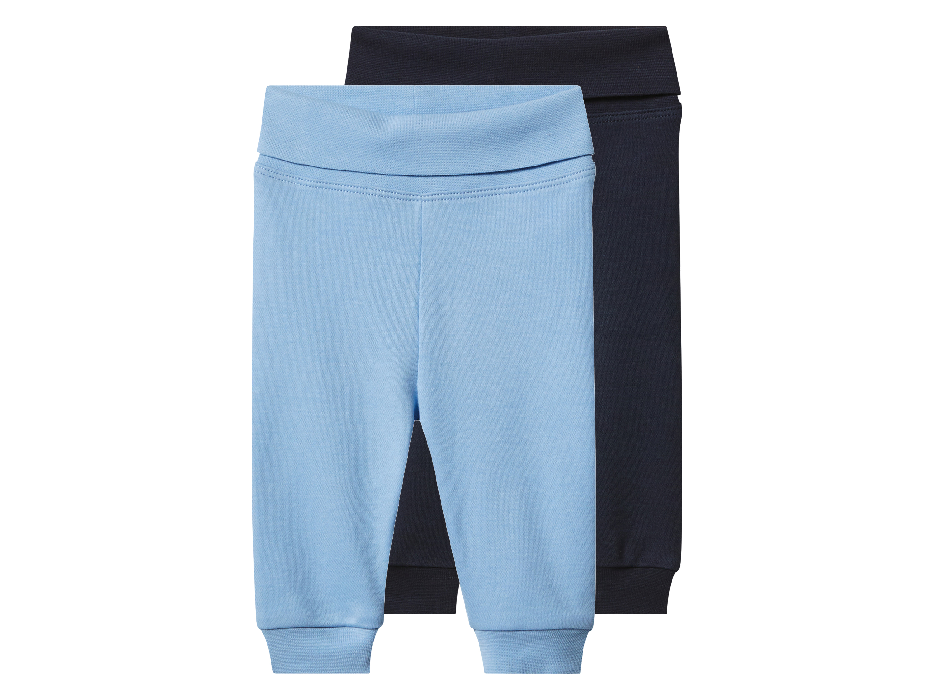 lupilu Set van 2 baby broekjes (Blauw, 50/56)