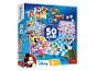 Een doos met 50 Disney-spellen, waaronder een damspel en een bordspel met Mickey Mouse.