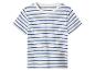Kinder T-shirt met witte en blauwe strepen