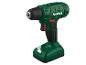 Groene Parkside accuboormachine met batterij en LED-licht