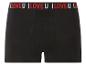 Zwarte boxershorts met 'I Love U' band