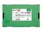 Groene sorteerdoos met schroeven en pluggen, inclusief maatinformatie en een aantal van 481 stuks.
