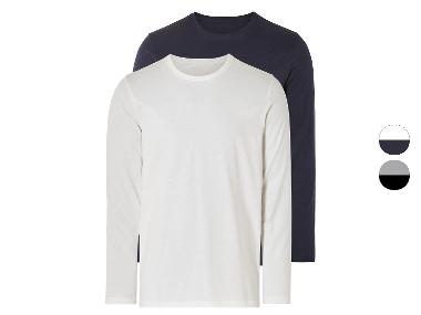 LIVERGY® 2 heren shirts met lange mouwen