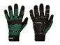 PARKSIDE werkhandschoenen in groen en zwart, voor- en achterkant