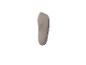 Beige inlegzool met bruine stippen.