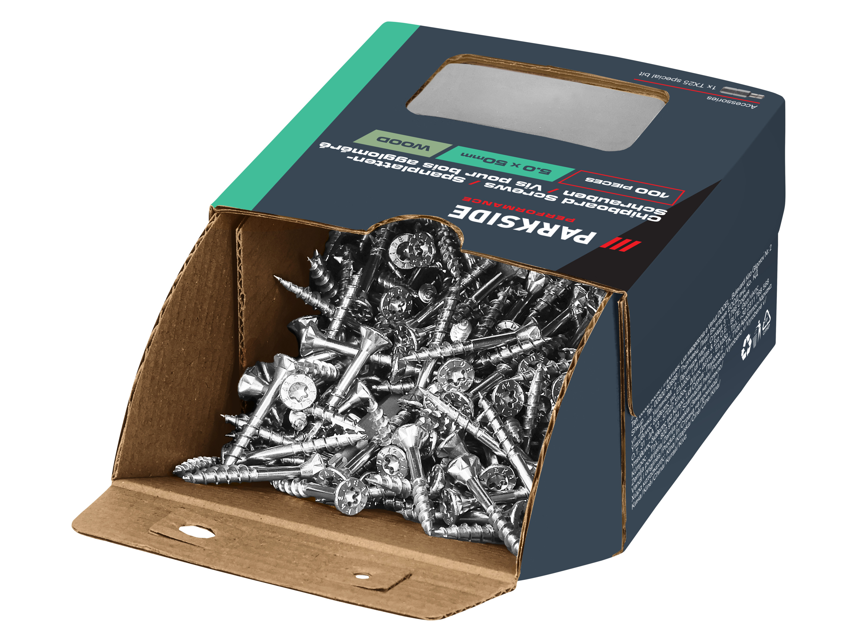 PARKSIDE PERFORMANCE Spaanplaatschroeven (5,0 x 50 mm, TG)