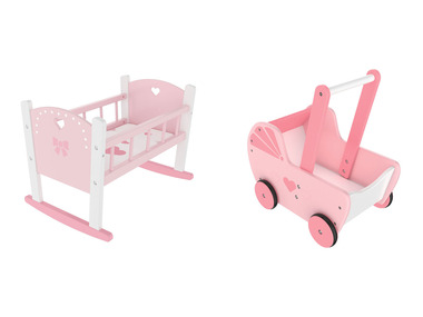 Playtive Houten poppenwagen of poppenwiegje