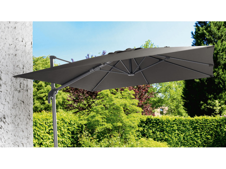 Ga naar volledige schermweergave: LIVARNO home Zwevende aluminium parasol - afbeelding 4