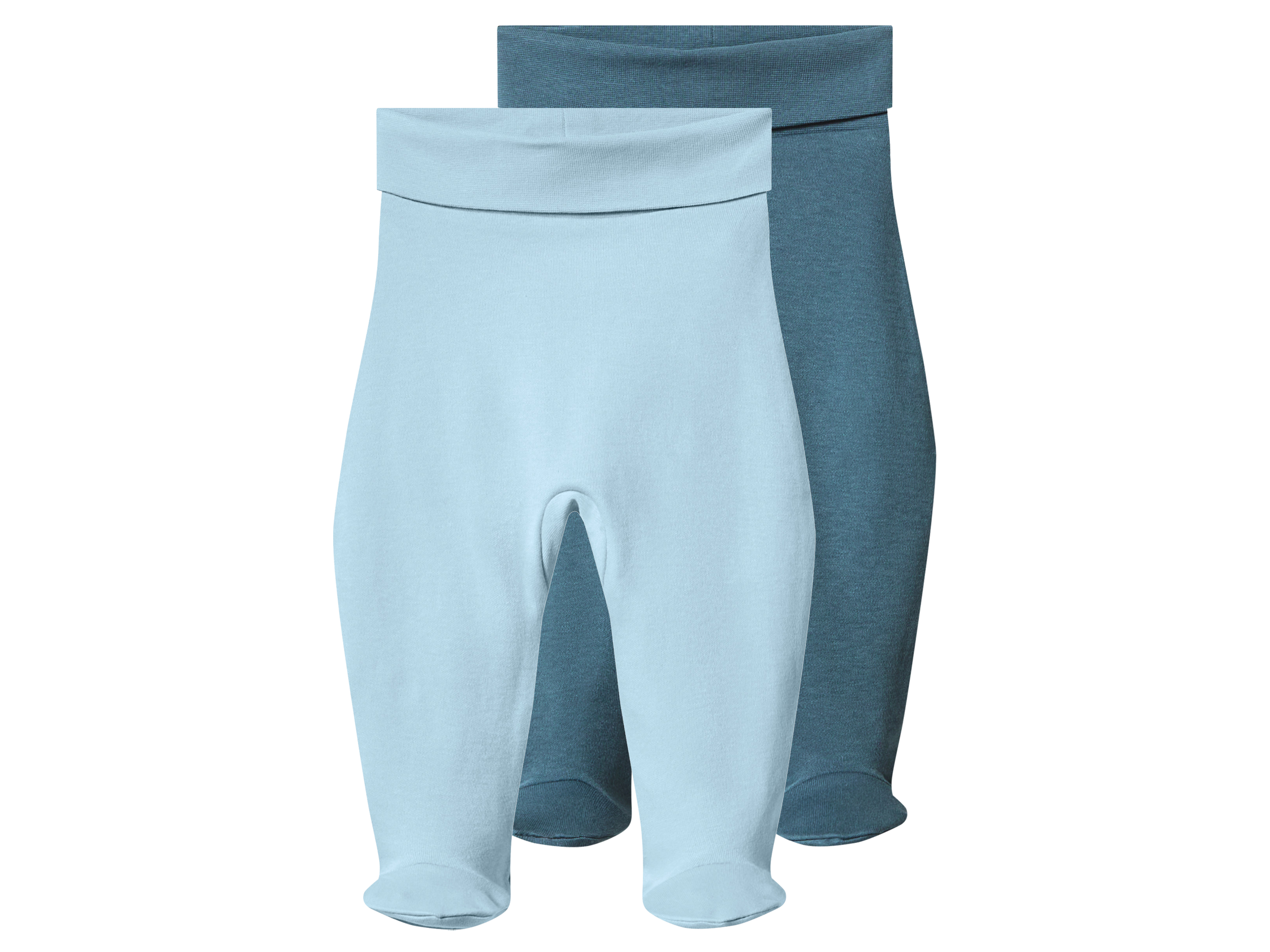 lupilu Set van 2 baby broekjes (Blauw, 62/68)