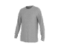 Grijs T-shirt met lange mouwen voor heren op zwarte achtergrond