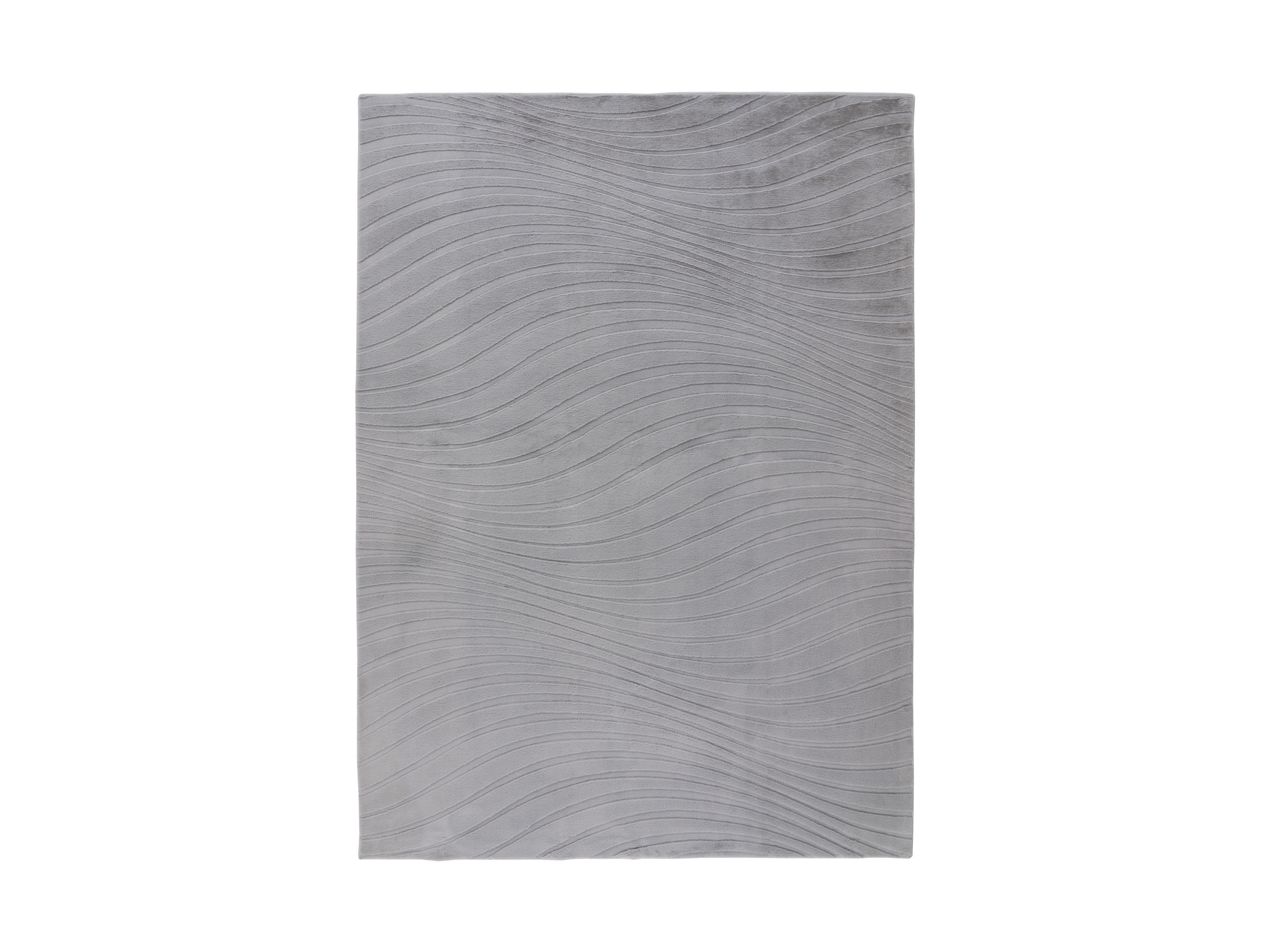 KAYOOM Vloerkleed Kierk, laagpolig (325, Zilver, 120 x 170 cm)