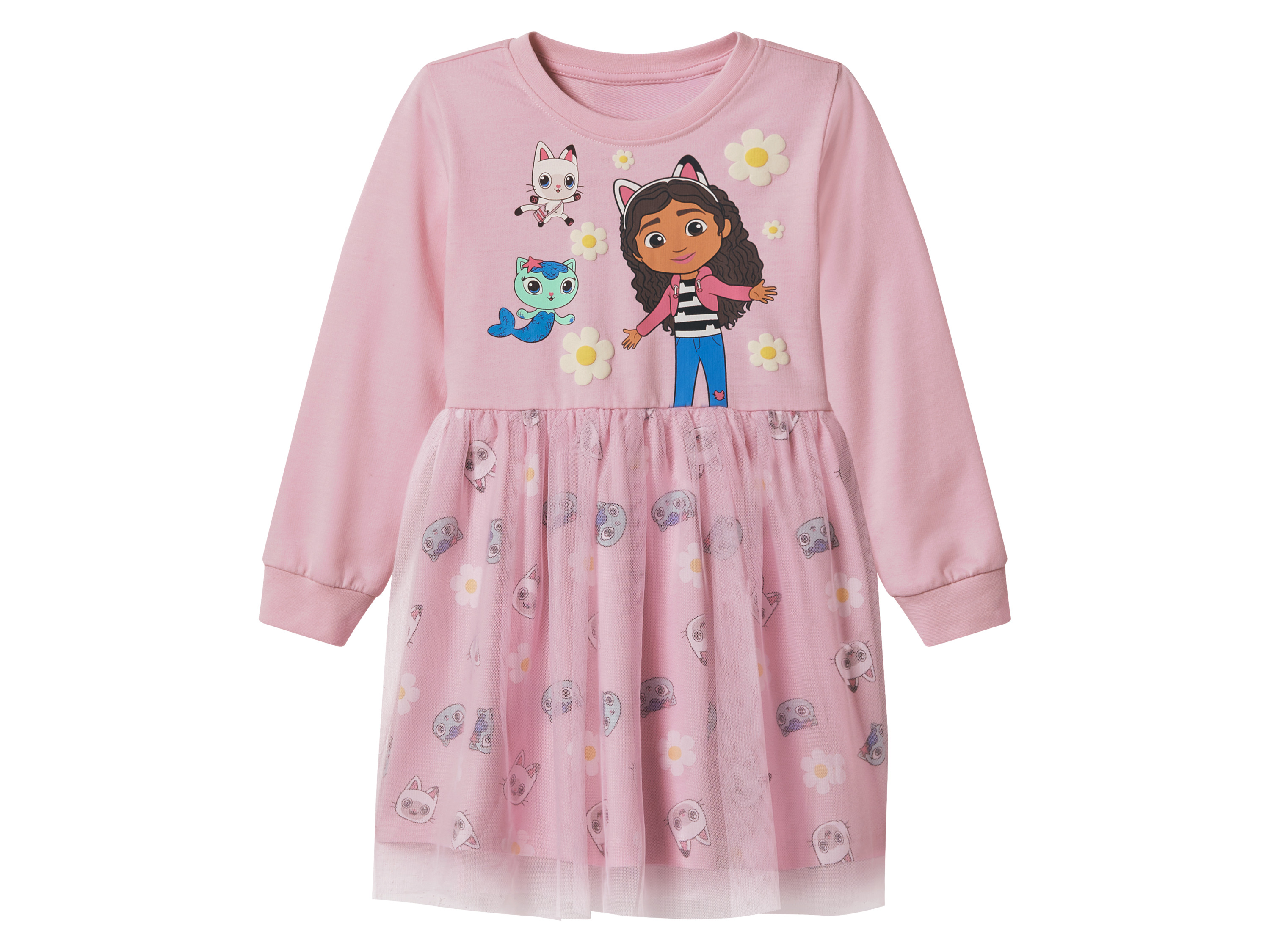 Kindersweatjurk Gabbys Dollhouse (Roze, 122/128)