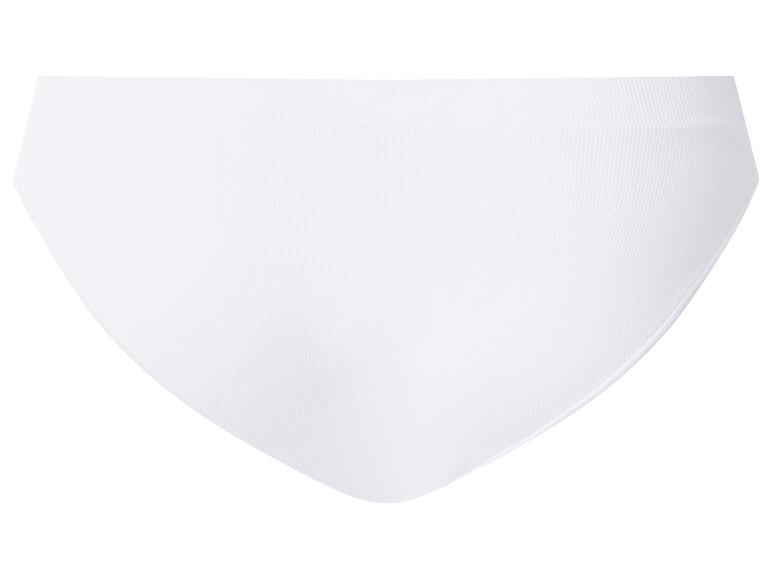 Witte geribbelde slip