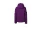 Paarse winterjas met capuchon, achterkant
