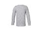 Grijze geribbelde longsleeve, achteraanzicht
