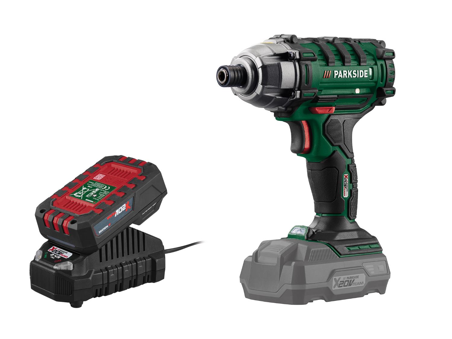 Accu-slagmoersleutel 20 V 180 Nm, met accu 2 ah en lader 2,4 A
