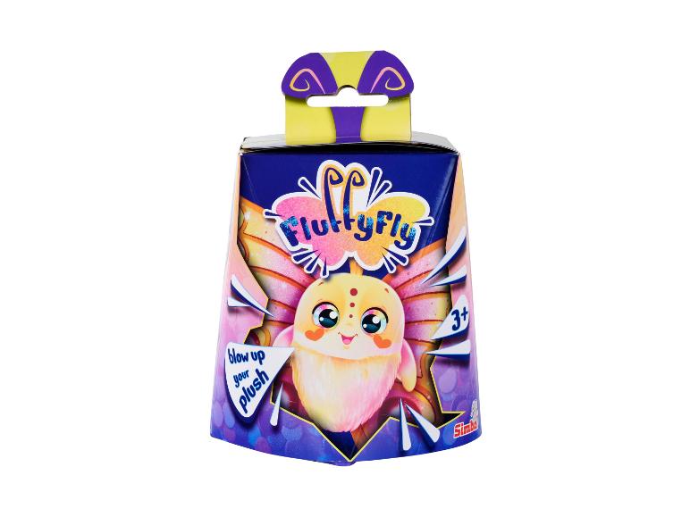 Verpakking van de FluffyFly knuffel van Simba.