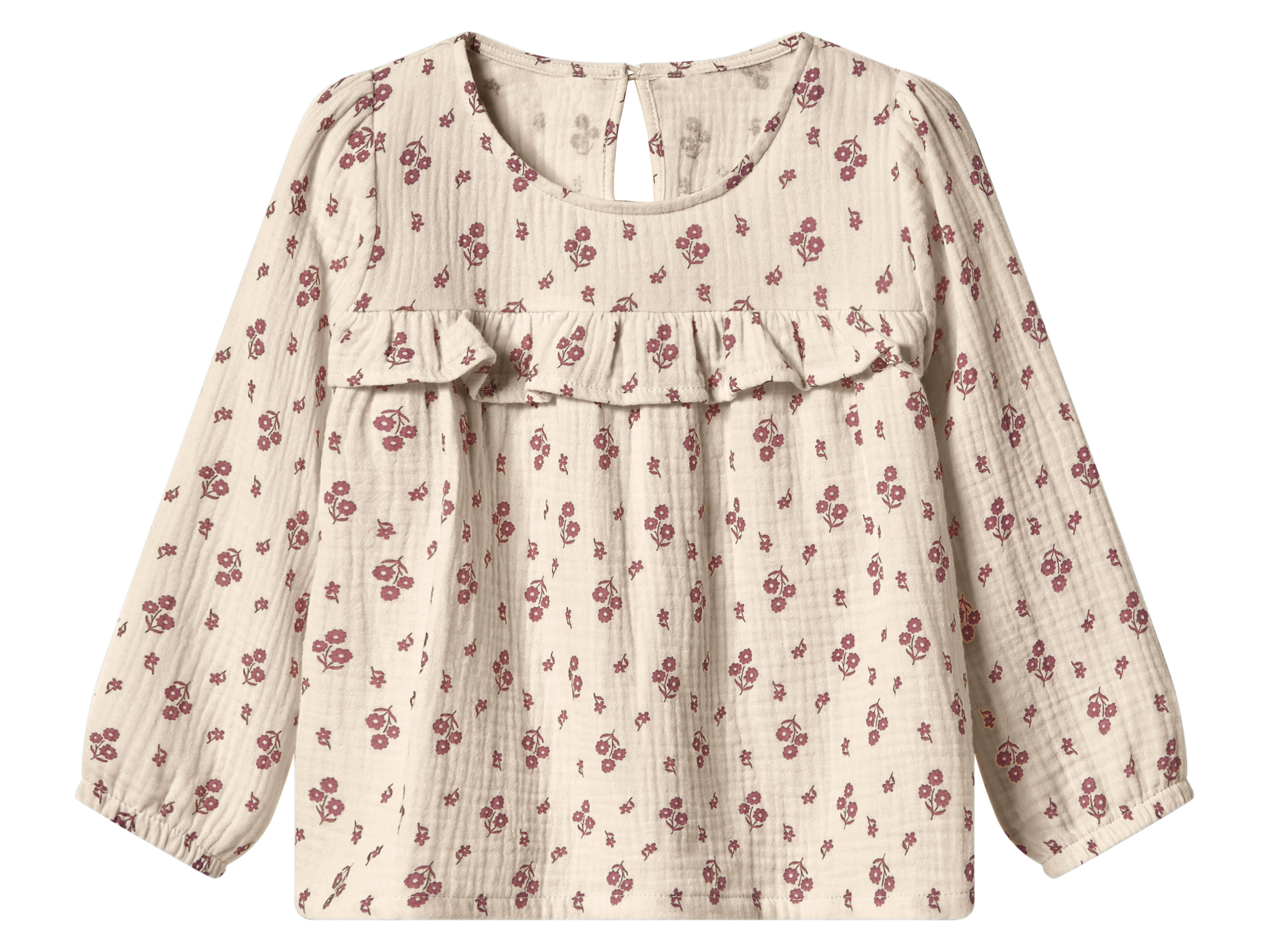 lupilu Mousseline kinder blouse (Beige, 110/116)