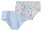 Twee paar blauwe onderbroeken met Snoopy print