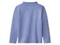 Lavendelblauwe longsleeve met opstaande kraag