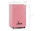 Roze Xdrum cajon met afmetingen 22,5 x 23,5 x 36 cm.