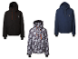 CRIVIT heren freeride jassen: zwart, met patroon en donkerblauw.
