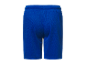 Blauwe sport shorts, achterkant.