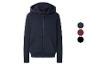 Donkerblauwe hoodie met rits en kleuropties