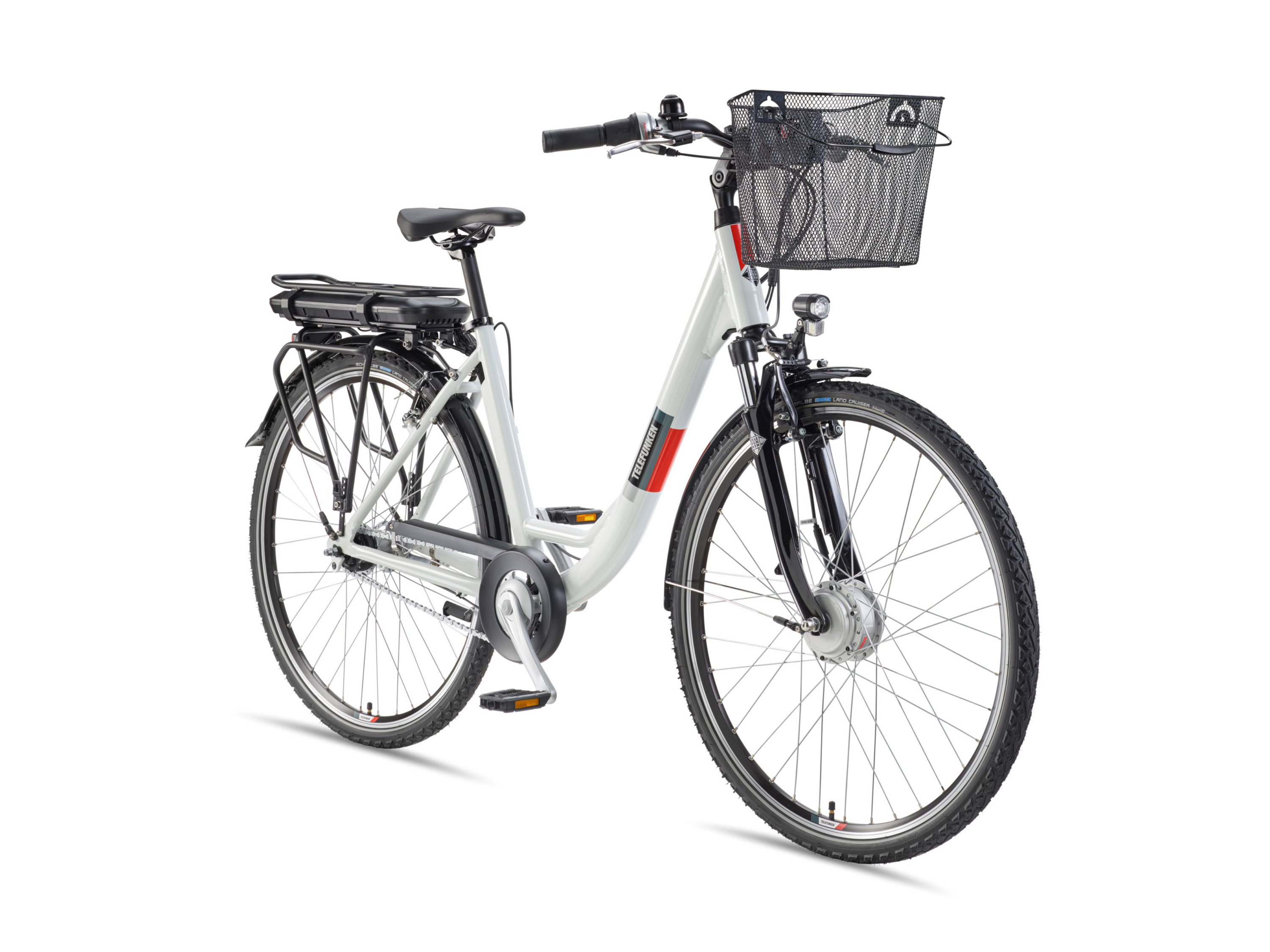 TELEFUNKEN Elektrische fiets City Multitalent RC657-S (alpine wit)