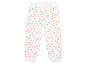 Witte joggingbroek met hartjesprint