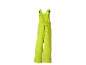 Felgele kinderoveralbroek met bretels en elastische taille