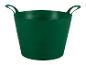 Groene flexibele emmer met twee handvatten