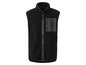Een zwarte fleece vest met rits