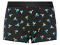 Zwarte boxershorts met een patroon van cocktails.
