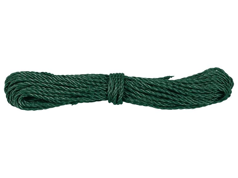 Groen waslijn opgerold