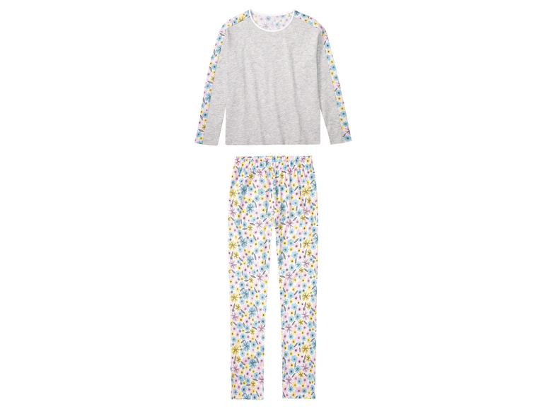 pepperts! Meisjes pyjama (134-140, Grijs-wit)