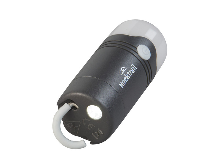 Rocktrail LED-voorhoofdlamp (Campinglamp rond, grijs)