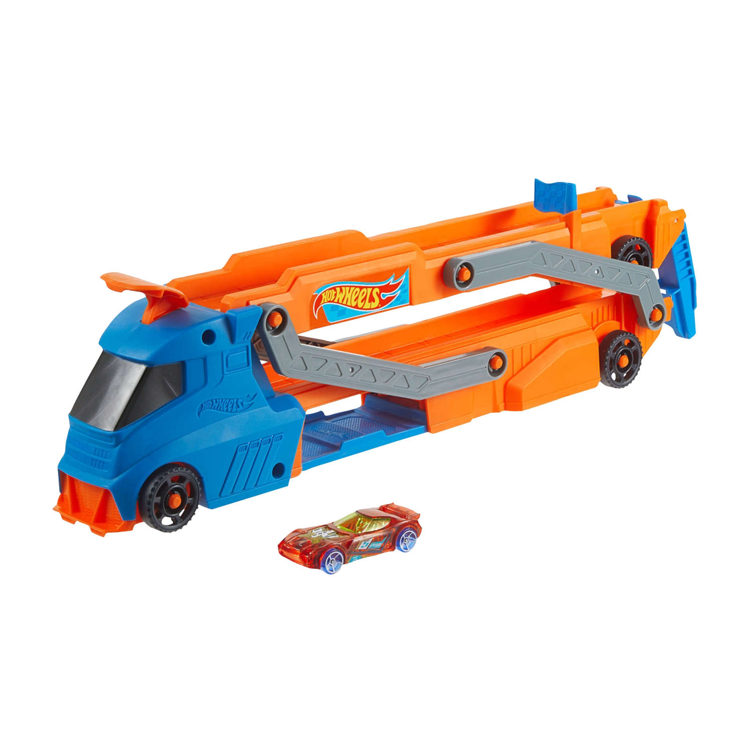 Barbie Glam Cabrio of Hot Wheels City Speed Track Transporter (HYT83 Hot Wheels-transporter)