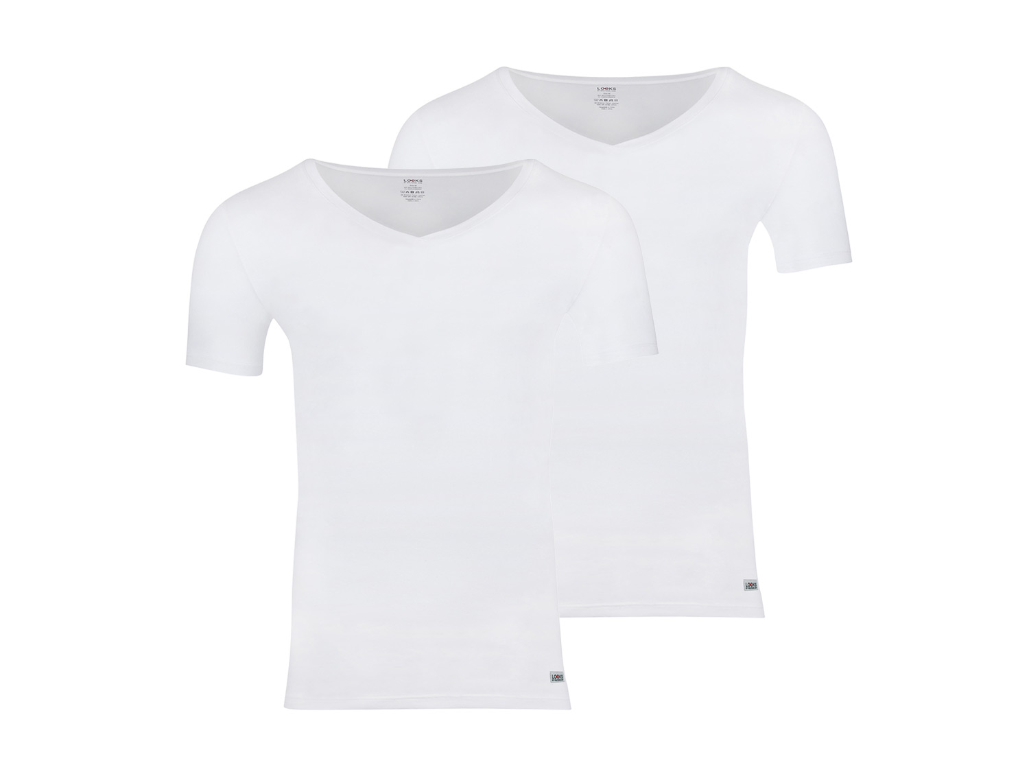 LOOKS by Wolfgang Joop Set van 2 heren T-shirts (Wit, M)