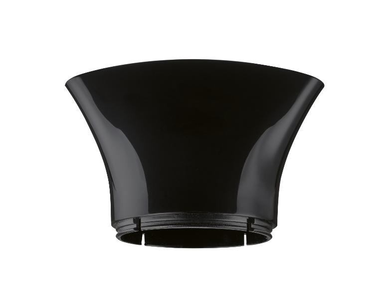 Zwart huishoudelijk apparaat accessoire: diffuser.