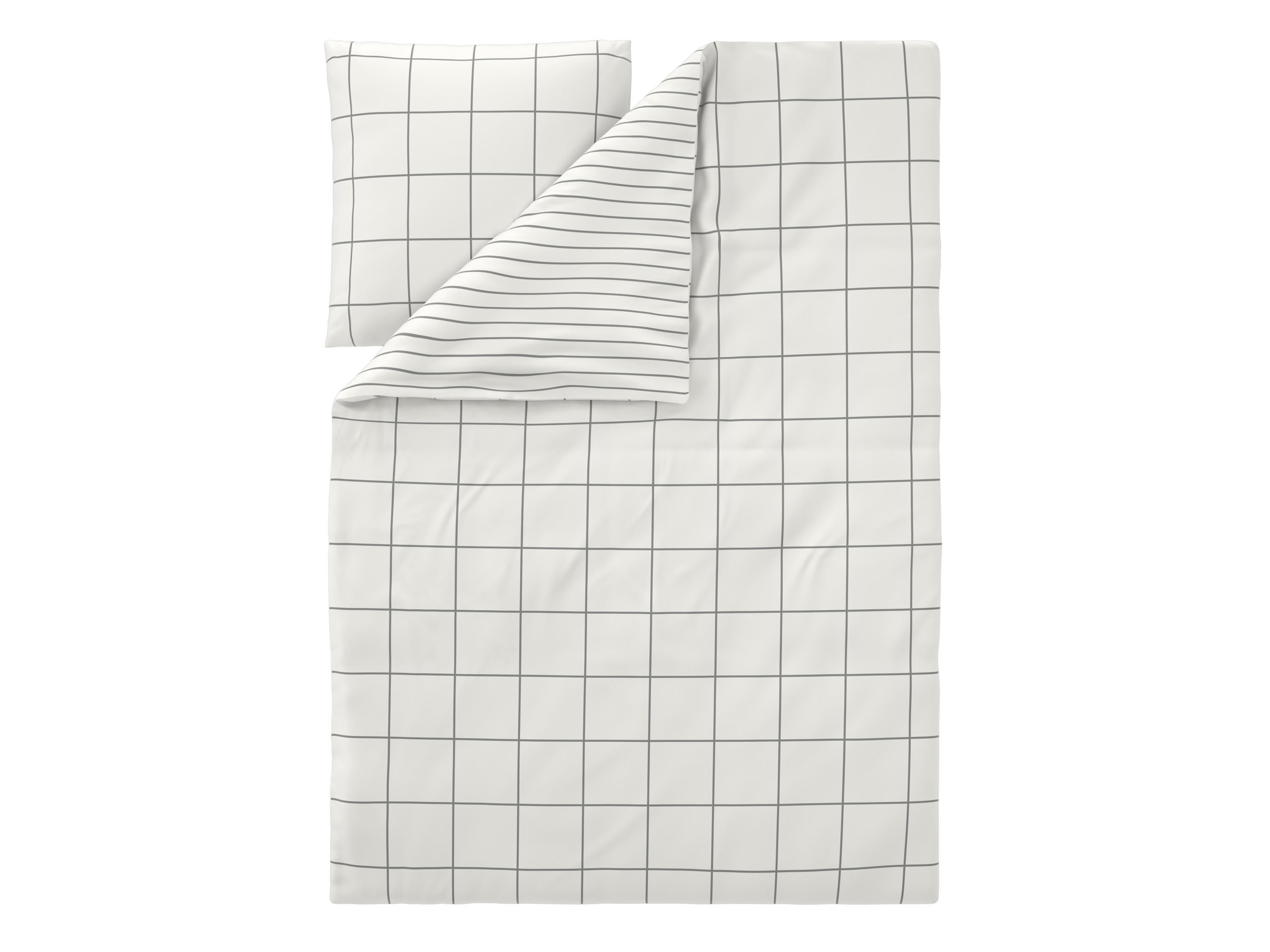 LIVARNO Flanellen dekbedovertrek 140 x 200 cm (Geruit) afbeelding