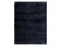 Donkerblauwe rechthoekige corduroy badmat met horizontale ribbels