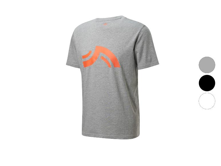 Grijs Crivit t-shirt met oranje logo.