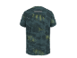 Heren sport T-shirt met korte mouwen, donkergroen camouflagepatroon en reflecterende strip.